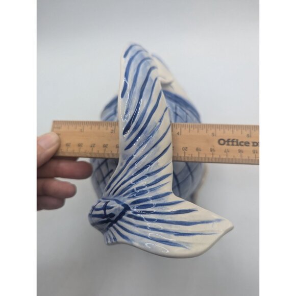 Blue Sky Ceramic Koi Fish Teapot By Diane Art Pottery Pitcher Glug Jug 10x8 - Picture 7 of 12